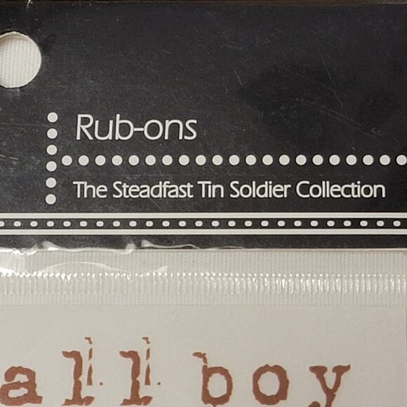 Piggy Tales Steadfast Tin Soldier Lot Barndoors Rub Ons Scrapbooking Boy Train - Picture 7 of 7